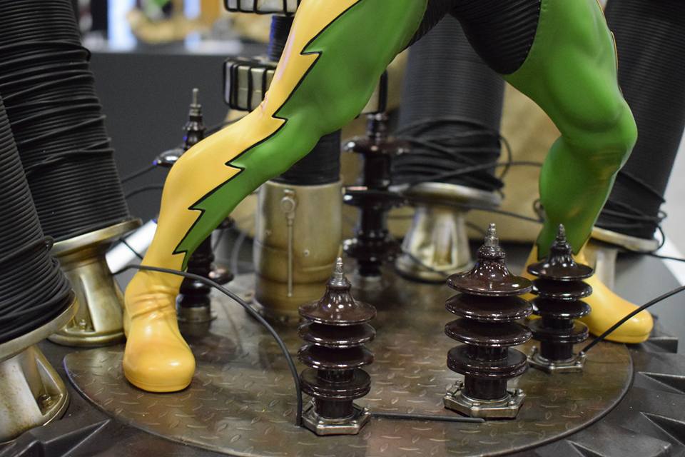 GHeroesEurope's tweet photo. Everyone who works around XM Electro 1/4 statue at #STGCC2016 had this electrifying feeling. 

#xmstudios #xmstudioseu #marvel #spiderman https://t.co/iKqZRyh3Ou