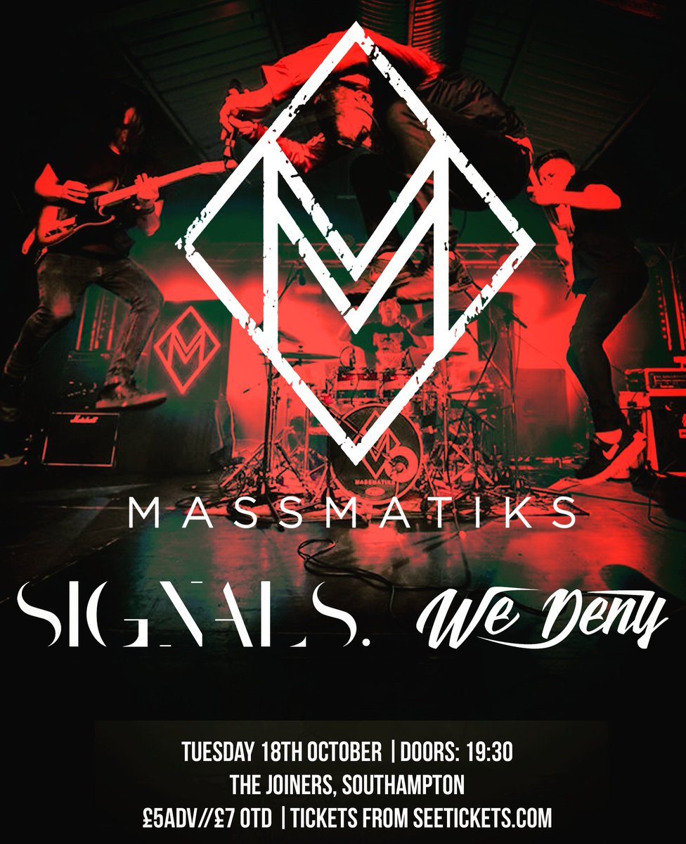 So Southampton, are you ready for @MassMatiks?! We've been wide awake since 4AM! 

Tickets still available for this, come on down!

Peace.