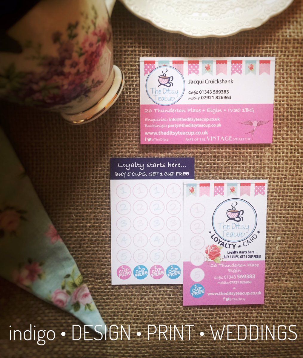 IndigoDPW's tweet photo. Did you know @Vintage_Swallow are part of @TheDitsy? I had the pleasure of creating these business &amp; loyalty cards. #VintageWeddingsMoray https://t.co/ad1vaMn4gM