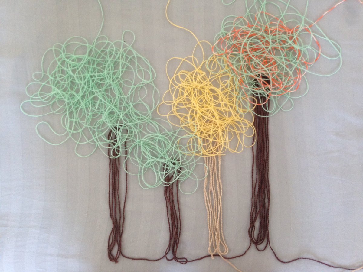 NiksHaikus's tweet photo. making a forest
for a special inktober
check it on insta
#haiku #inktober
#collaboration #art
#yarn #instagram 
#bluedeer #poem https://t.co/ce79nzyVQa