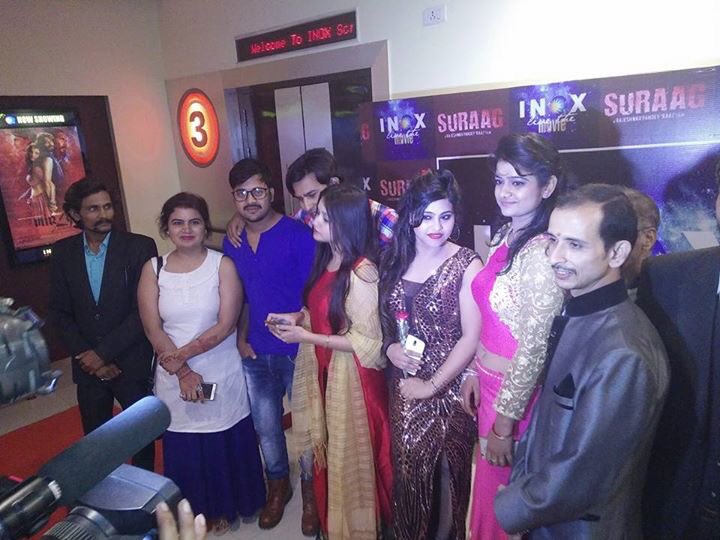 Maaanandi11's tweet image. At Premier of my movie SURAG