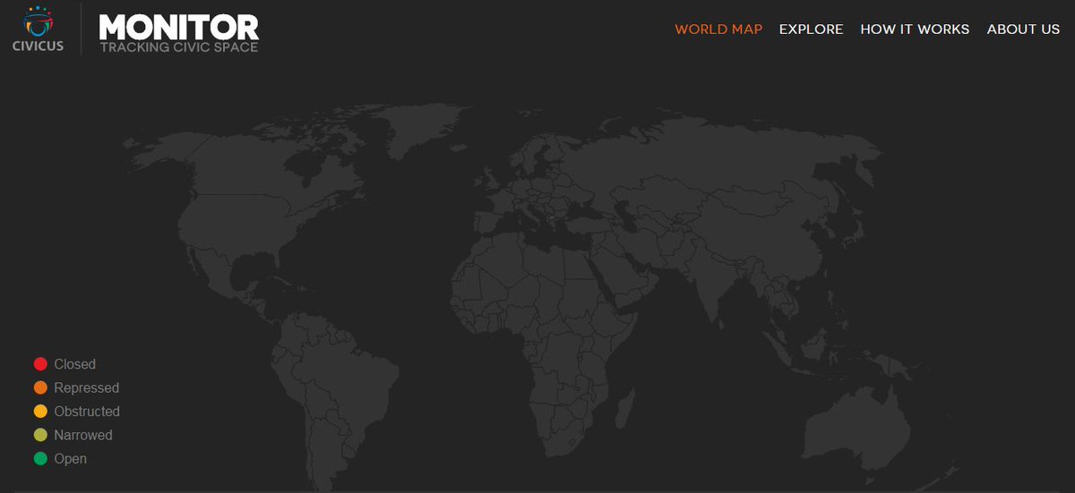 GROUNDBREAKING TOOL TRACKING CIVIC FREEDOMS WORLDWIDE TO LAUNCH 

24.10.2016 

#CIVICUSMonitor #civicspace

bit.ly/2e4R5yA