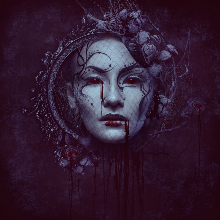 Photoshop's tweet image. Halloween is just around the corner 🎃...it's time to get a little gothic. Tutorial here: bit.ly/2dfRQ3P