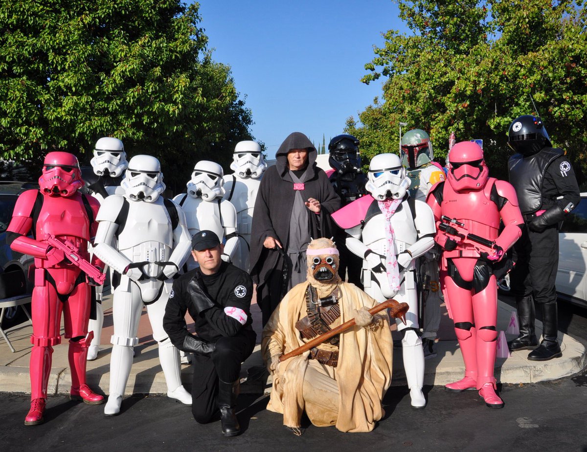 These amazing troopers joined me on my annual visit to the Tea Cup Club 5k! 🎀#forceforthecure #501stLegion