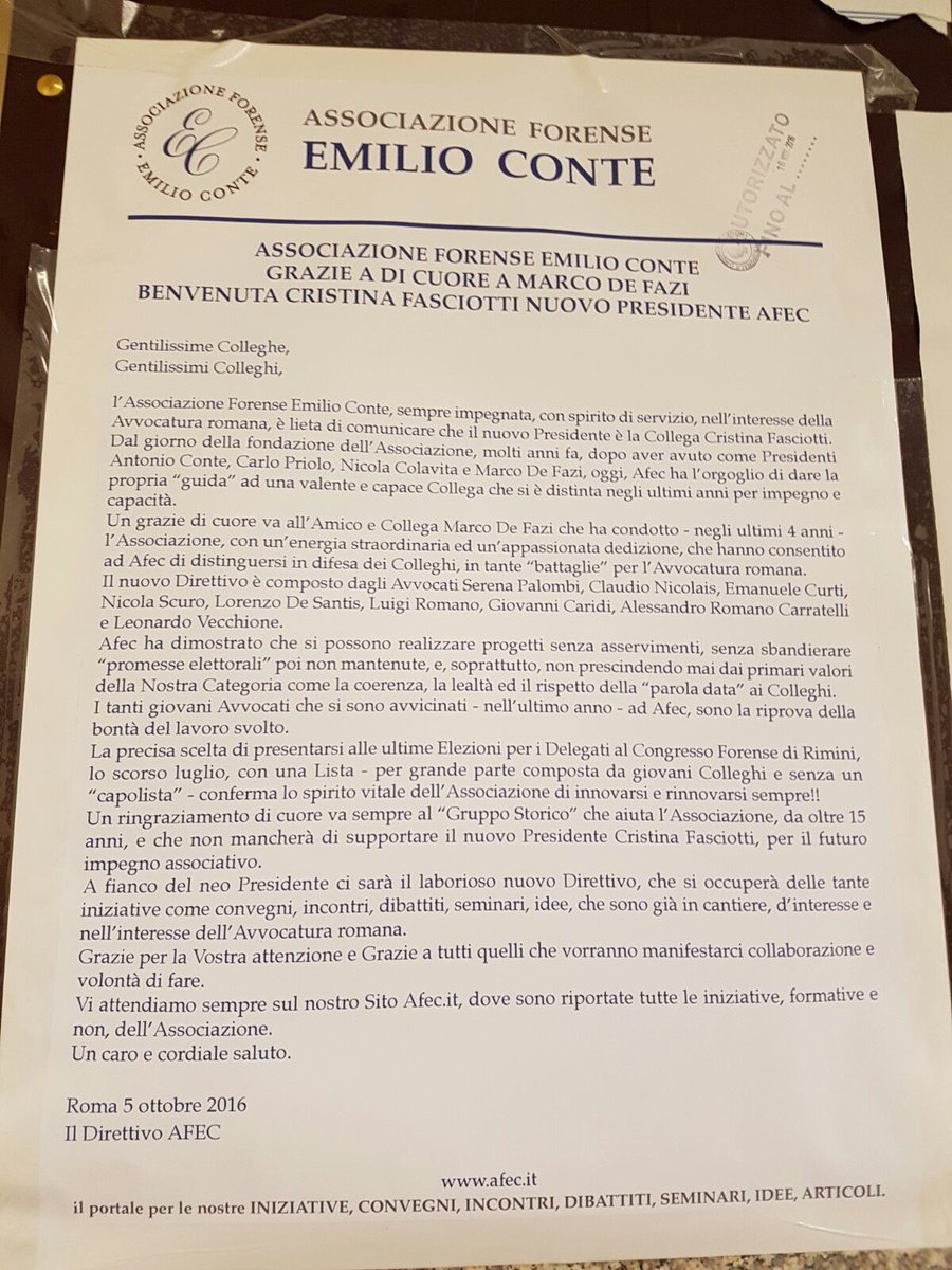 <a href="/AssEConte/">Associazione EConte</a> 💯❌💯 AVVOCATI.
<a href="/leonardov80/">leonardo vecchione</a> <a href="/69cristina/">Cristina Fasciotti</a> <a href="/serena_pal/">serena palombi</a> <a href="/superboss3/">m campolo</a> <a href="/EmanueleCurti/">Emanuele Curti</a> <a href="/marcodefazi/">marco de fazi</a> <a href="/liviarossi1/">livia rossi</a> <a href="/MarvasiT/">Tommaso Marvasi</a> <a href="/rodolfomurra/">rodolfo murra</a>