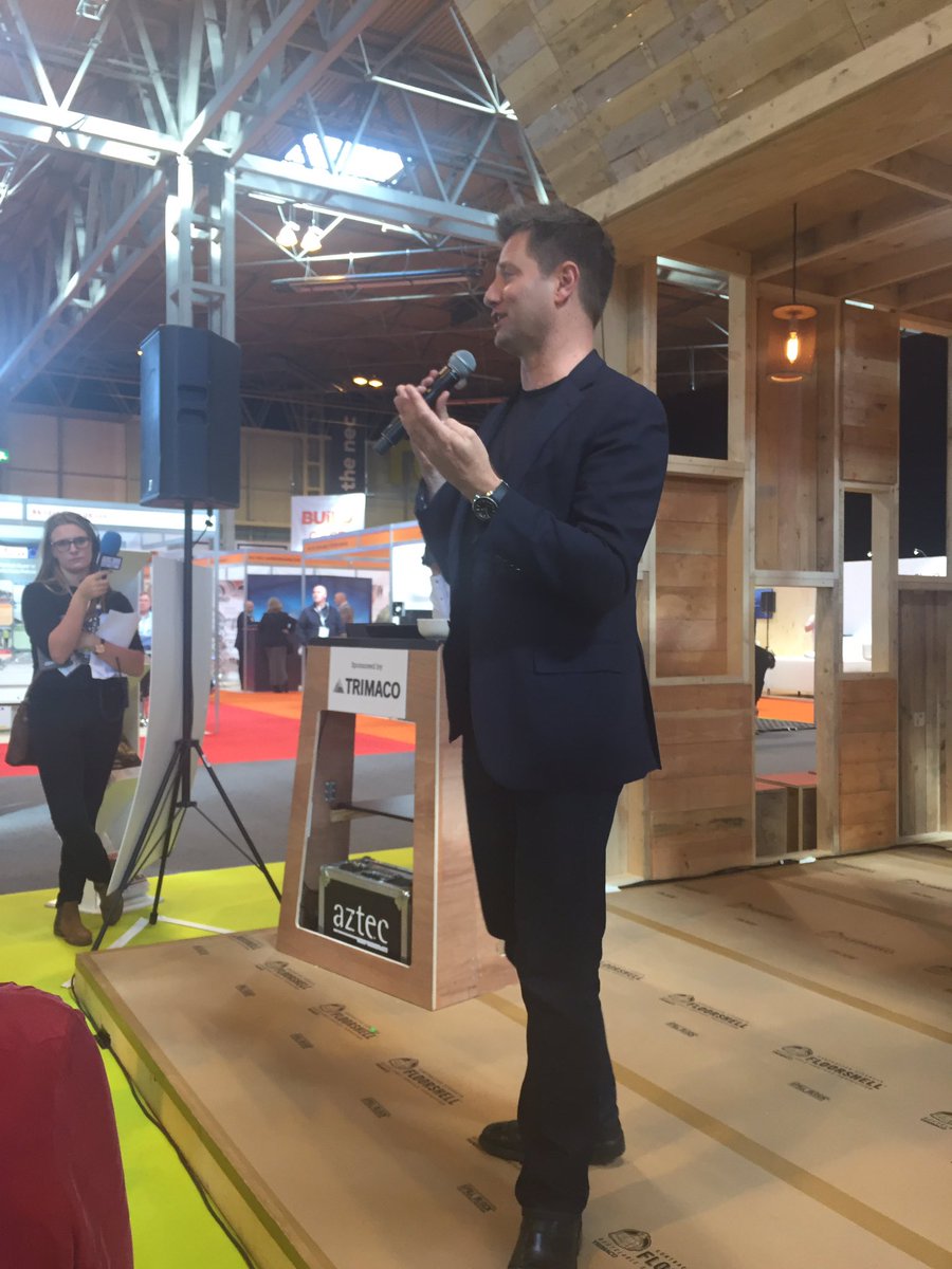 Glenigan's tweet image. George Clarke @UK_CW talking about #systembuilding to help solve the housing shortage. What&apos;s your view?