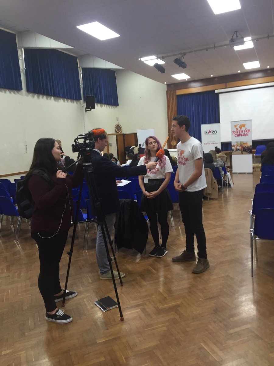 IKWRO's tweet image. Live interview with young people at 1st National Schools Conference Combatting Honour Based Violence #traintoprotect