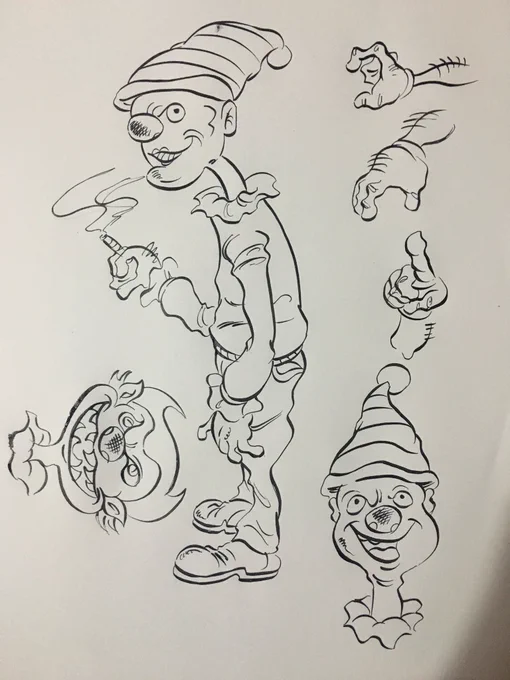 最近カートゥーンばっかり描いてたから今度のHMUはこんな感じの作品描こうかな 