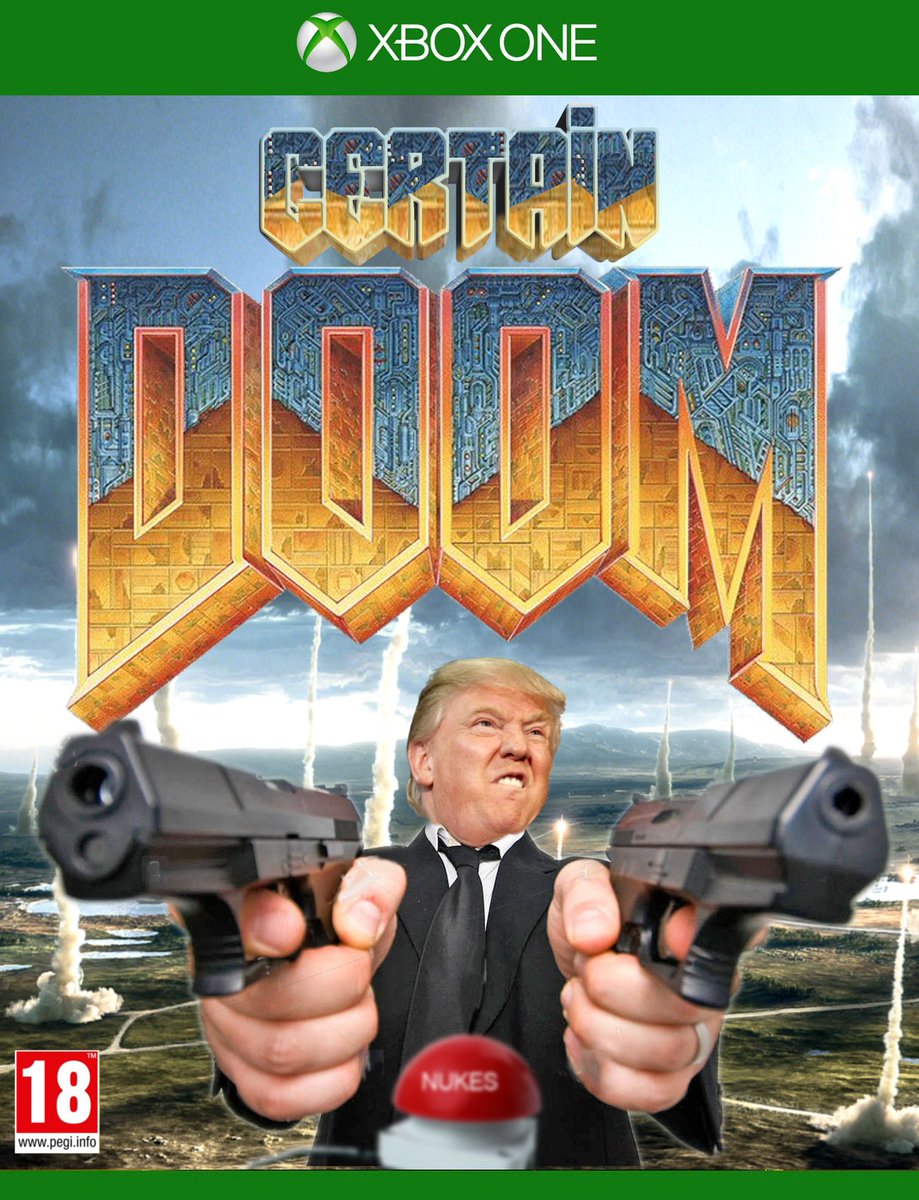 monkey_wrangler's tweet photo. "Pant wettingly disturbing!" - Game Review Weekly @ThePoke #donaldtrumpcomputergames https://t.co/VUY7VmFAW7