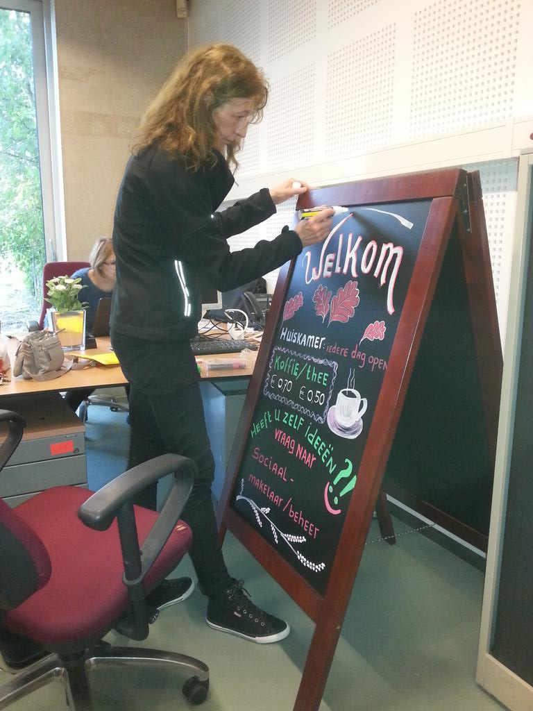 Onze creatieve collega ineke is goed bezig