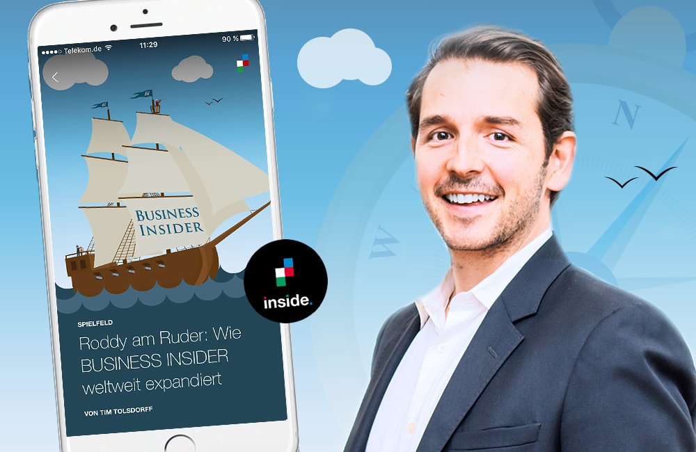axelspringer_EN's tweet photo. Moving ahead full sail! @Roddy_Salazar about the expansion strategy of @businessinsider in the #insideapp interview https://t.co/O0mHocZgvw https://t.co/DFEsJExeFa