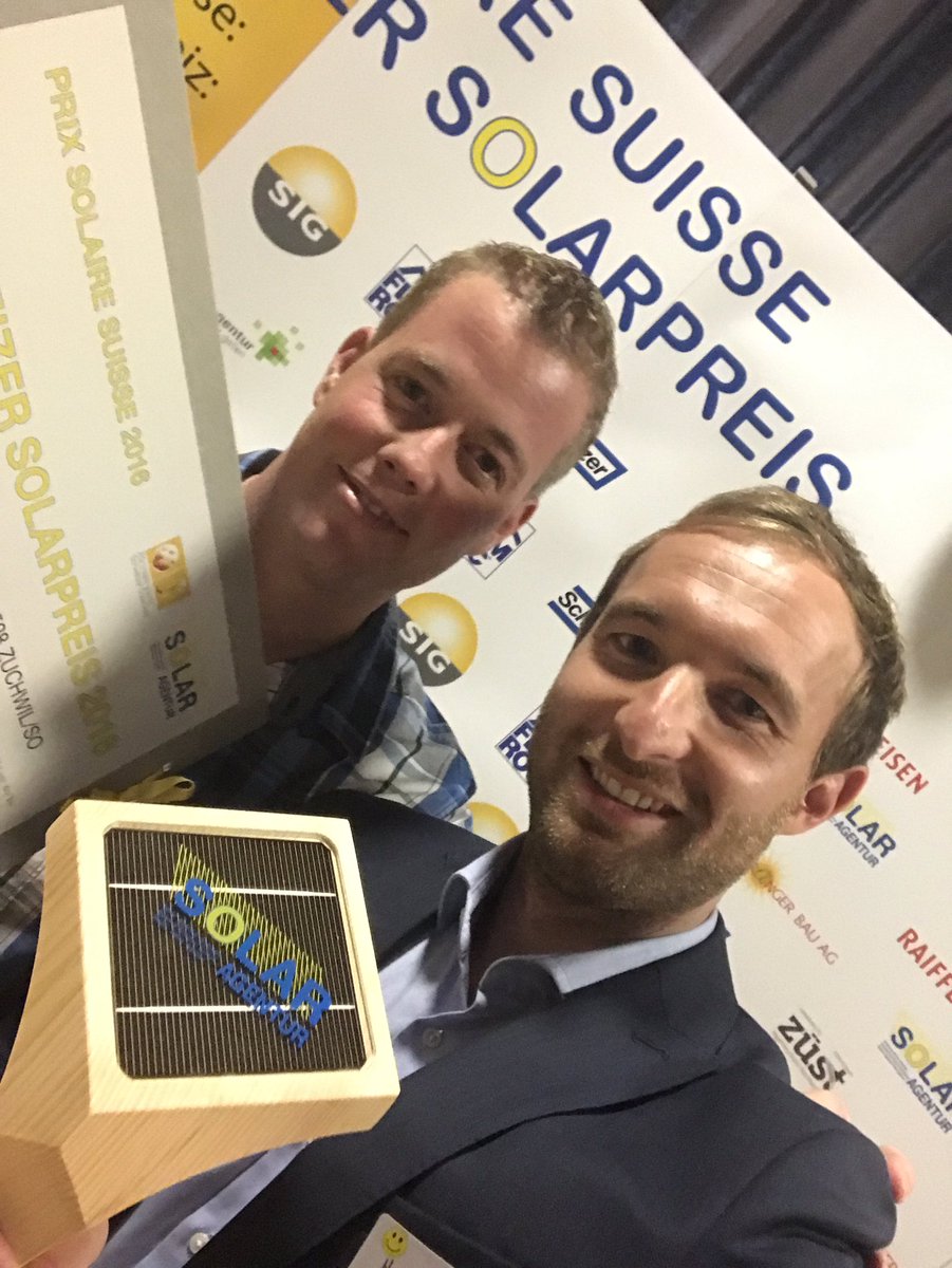 Schweizer Solarpreis 2016 - check ✅

Gratuliere allen Helionauten @HelionSolarAG zum preisgekrönten Projekt Riverside in Zuchwil.