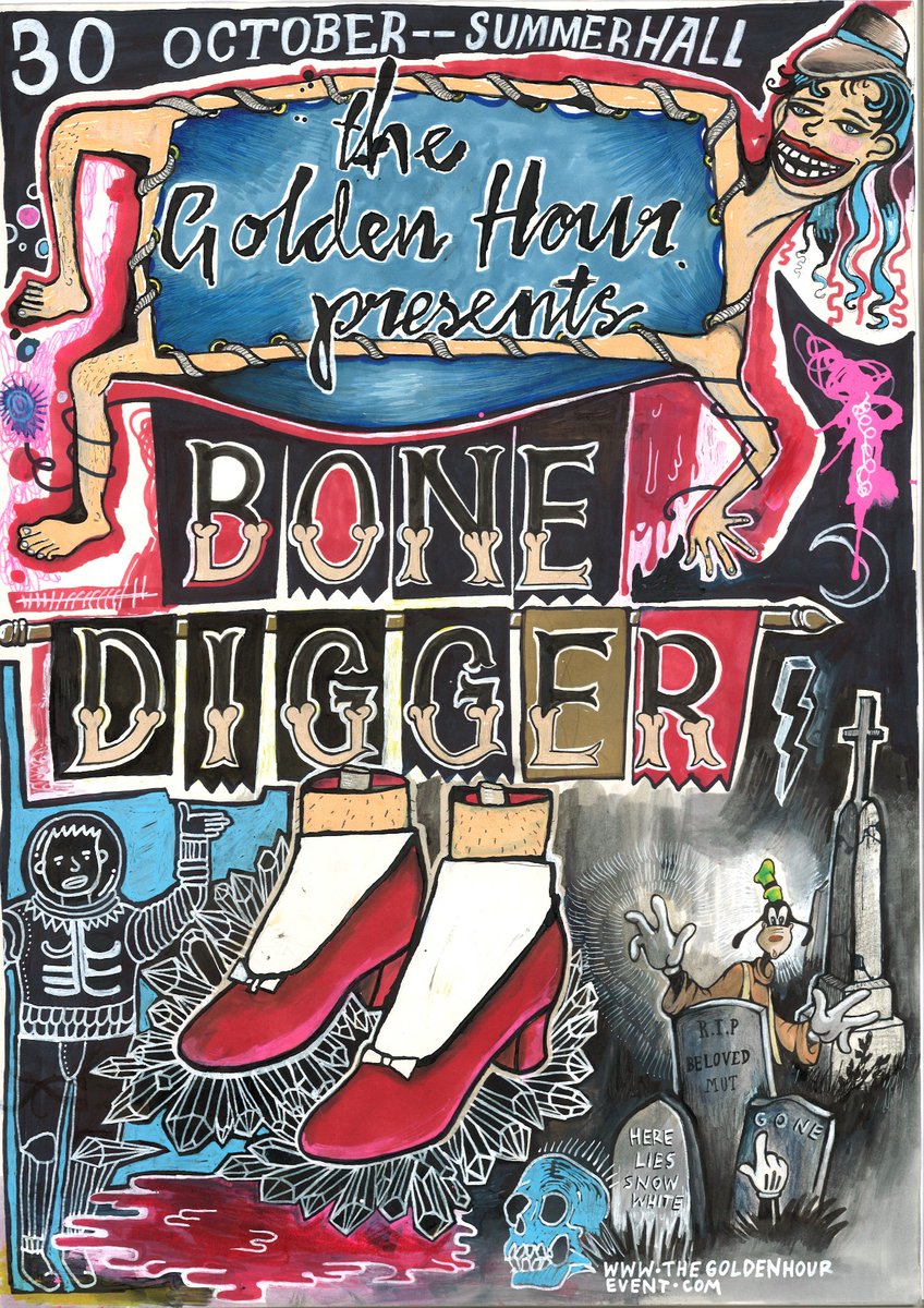 goldenhour60's tweet photo. We Bone Digger, will you? @Summerhallery 30 October. Featuring poetry, music &amp; installations from over 30 artists. https://t.co/xJ1NPq4gHD https://t.co/rVXNKaUZv1