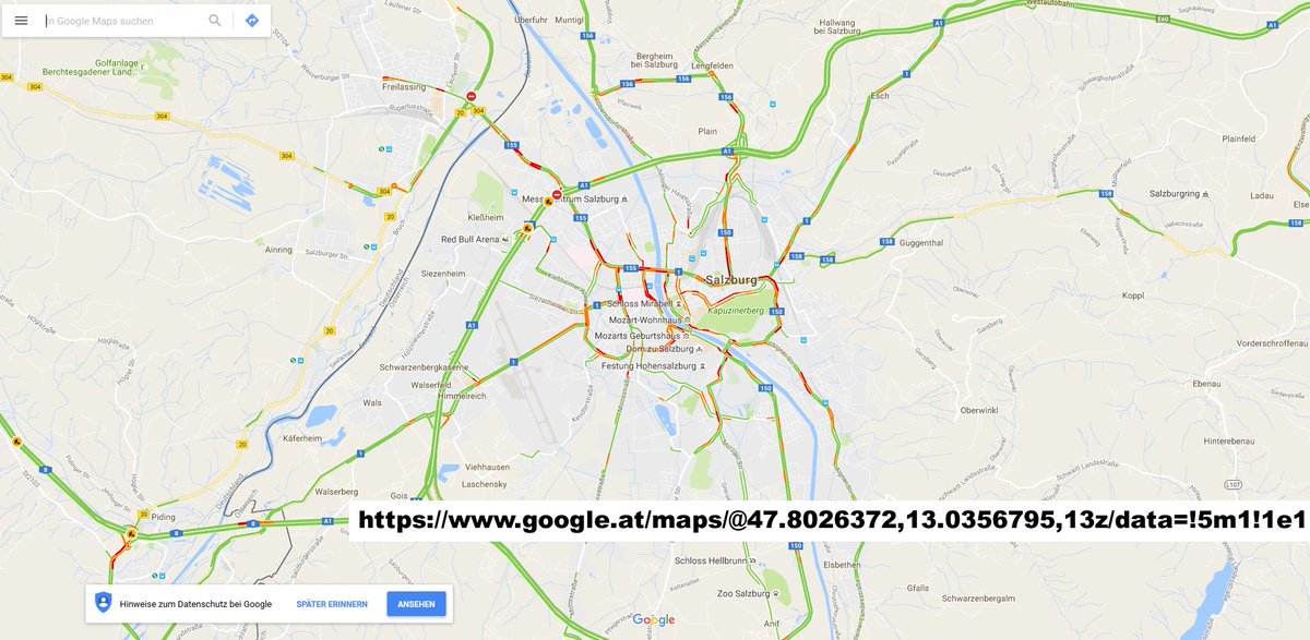 gicycle_'s tweet photo. #salzburg: gridlocked or not? - it's a matter of #FCD quality and reliability!
#ITS #live #traffic #floatingcardata https://t.co/sKr7fMmfMa