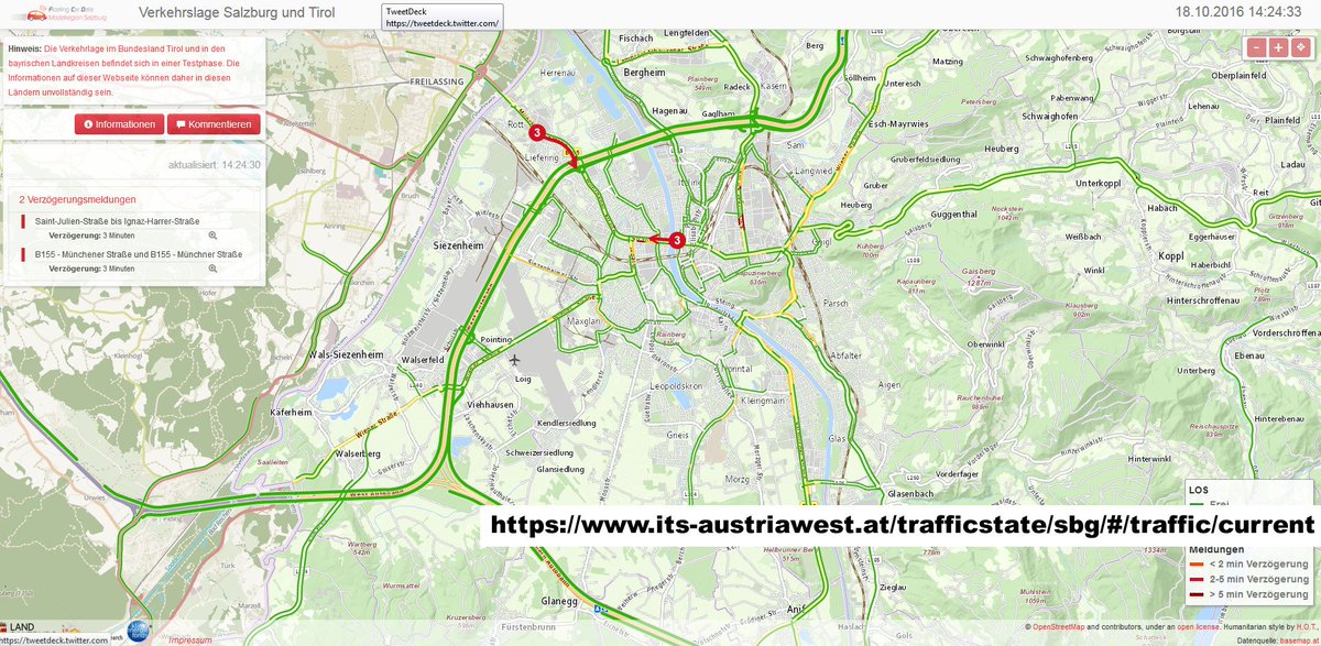 gicycle_'s tweet photo. #salzburg: gridlocked or not? - it's a matter of #FCD quality and reliability!
#ITS #live #traffic #floatingcardata https://t.co/sKr7fMmfMa