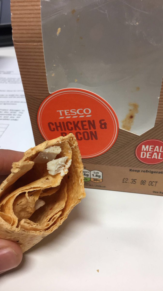 JamesHussain1's tweet photo. Cheers @Tesco my stomach was as full as this wrap #thatswrap #justawrap https://t.co/HBwoMUv9dH