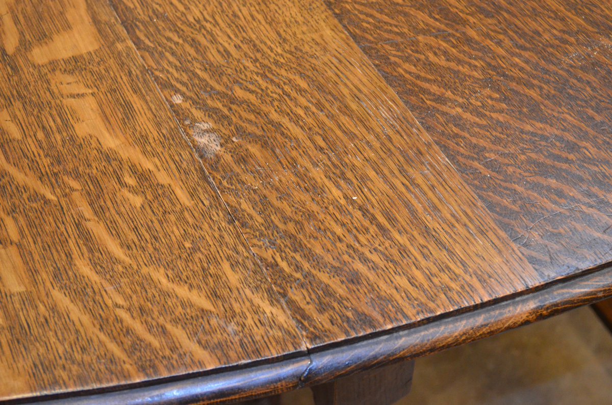FP4USheffield's tweet photo. 1920s Oak Barley twist drop leaf gate leg table in for #French #polishing #No1 #Sheffield https://t.co/cLXcyOsVUF