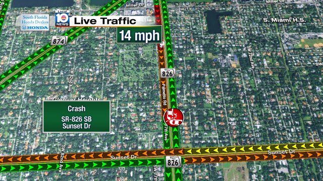 Crash on SR-826 SB at Sunset Dr #traffic #miami https://t.co/Bzlkky0gX2