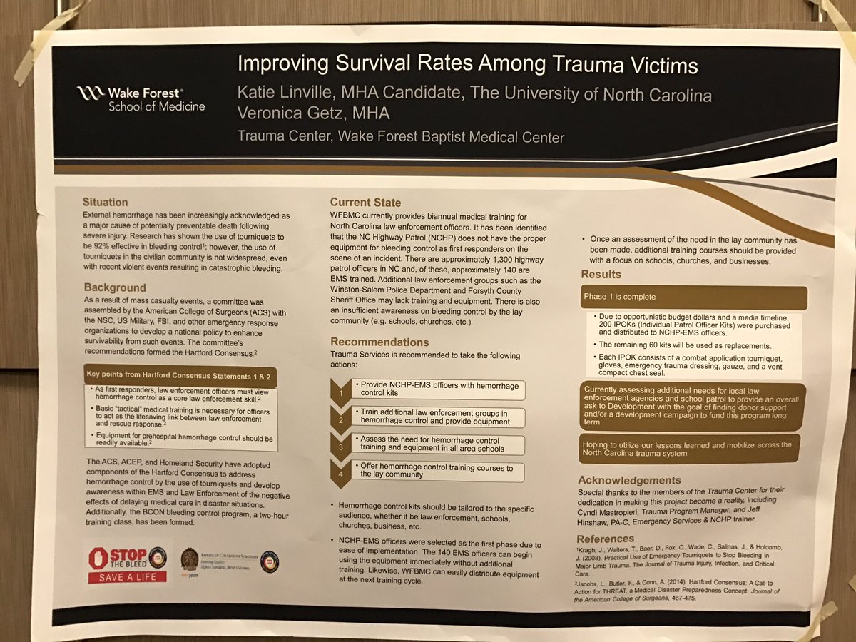 AASA1org's tweet photo. Three submissions by @wakehealth surgery administrators Megan Berlinger, @VeronicaGetz and incoming admin fellow, Katie Linville #AASA2016 https://t.co/N917RegZMq