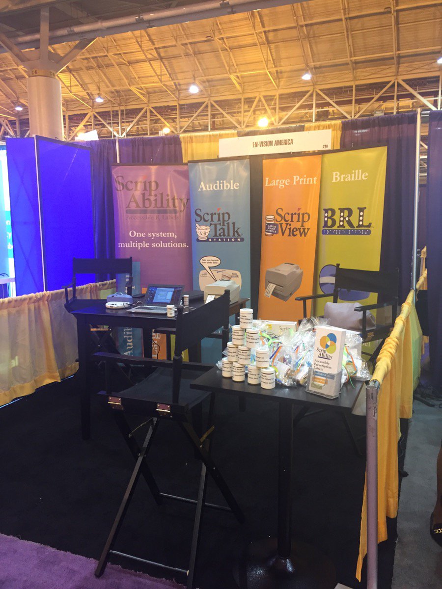 ENVAmerica's tweet photo. #ScripAbility is ready to show community pharmacists all about #accessibleprescriptions while at #NCPA2016 https://t.co/aN9KQxCkMw