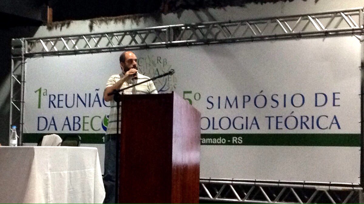 loyola_cblab's tweet image. Marcus Cianciaruso, reconciliando Darwin e Elton no séc. 21 #ABECO2016 #5set