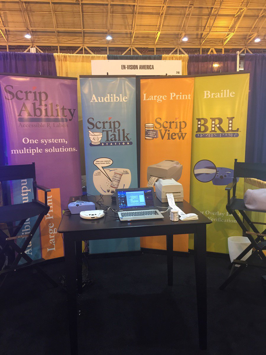 ENVAmerica's tweet photo. #ScripAbility is ready to show community pharmacists all about #accessibleprescriptions while at #NCPA2016 https://t.co/aN9KQxCkMw