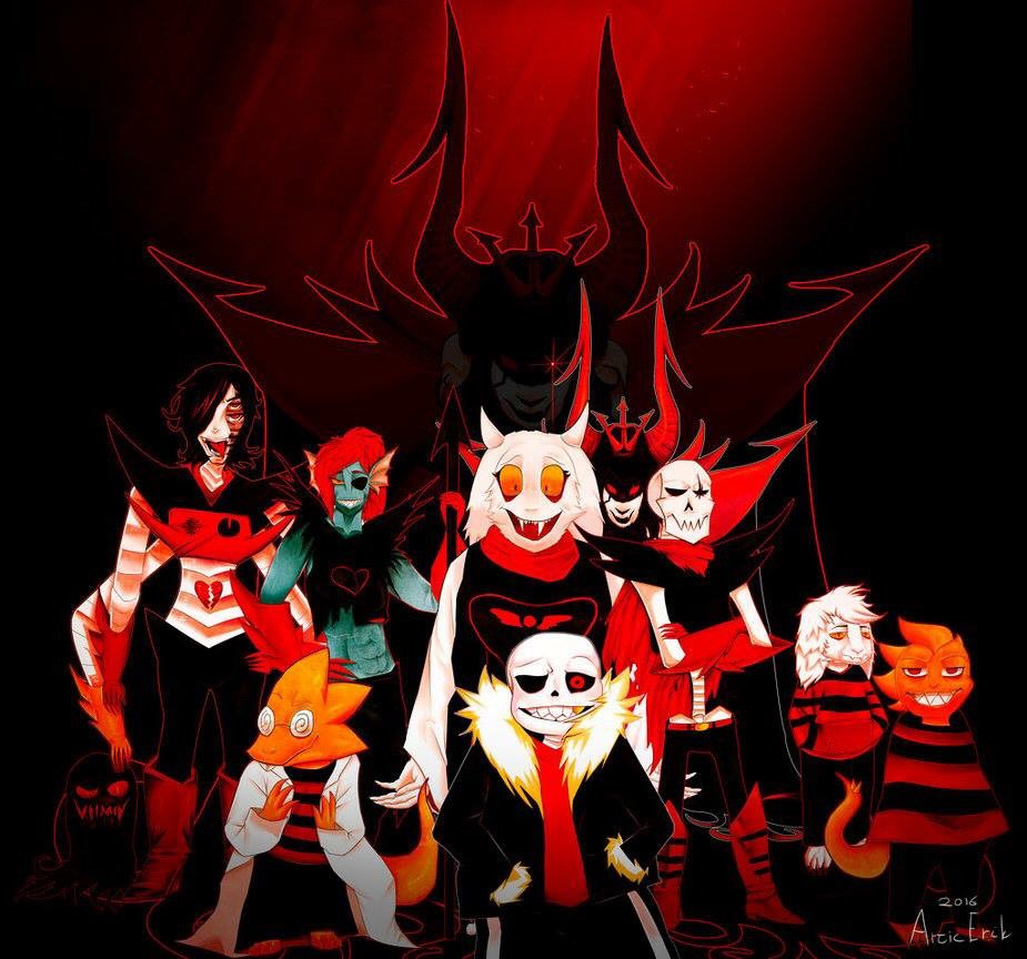 Underfell theme. Андэрфэлл. underfell азгор. андерфелл персонажи.