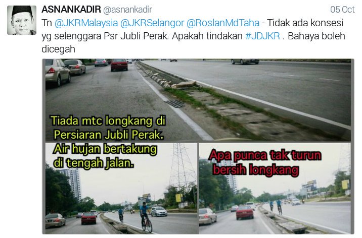 Asnankadir On Twitter Tn Jkrselangor Jkrpetaling Jkrmalaysia Konsesi Jkr Yg Tak Semak Tak Take Action Di Psr Jubli Perak Perlu Diganti Yg Bahaya Public Https T Co Y2bi1hcruy