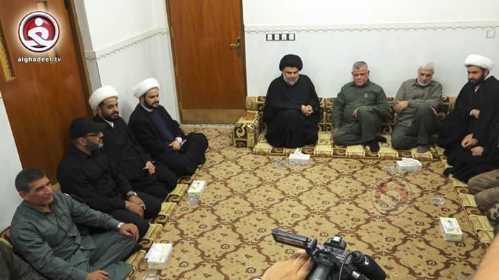 اجتماع قادة الحشد مع السيد مقتدى الصدر 
اللهم وحد كلمة الشيعة .
#معركة_الموصل
