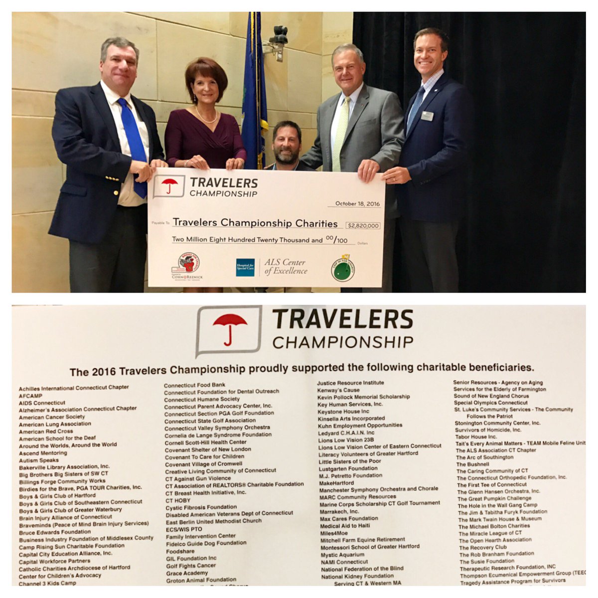 TravelersChamp's tweet photo. 2016 has been a very special year for so many reasons. Thanks to all of our partners and fans for their support. #TravelersChamp https://t.co/hLdFv7nmtv