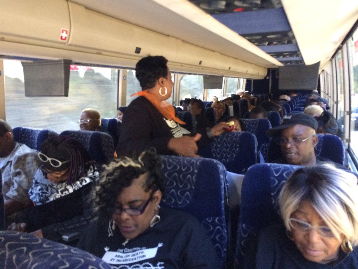 DecarceratePA's tweet photo. We're on the road to #Harrisburg and singing loud to support #HB2135 &amp; #AbolishDBI! @RepDawkins https://t.co/0p8ElTdiMW