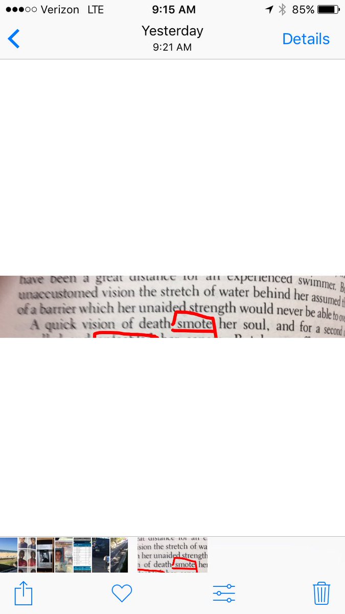 mikedooley99's tweet photo. Smite (verb) strike with the firm blow    Past version is smote #theawake10 #theawakening #vocab https://t.co/d1stIaqwJs