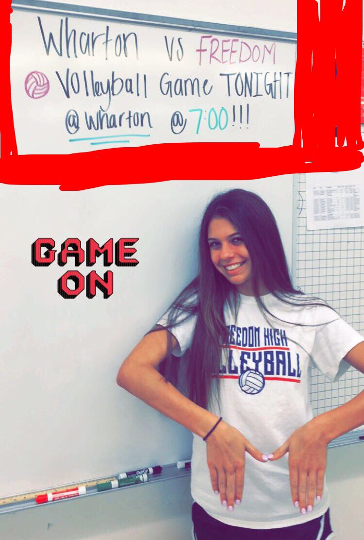 FHSVB_'s tweet photo. ITS GAME DAY🔵🏐‼️‼️ rt to share with everyone and wear your BEAT Wharton shirts @SGAFHS  @TheFHSPatriots #packthehouse #dubsdown https://t.co/42wyuvGekF