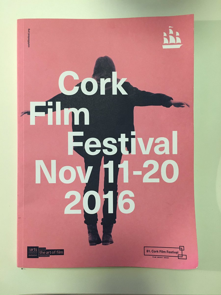 SpringboardCom's tweet photo. A sneak peak at the @CorkFilmFest brochure ahead of tonight's launch #CFF16 @RiverleeHotel 😊 https://t.co/mEbmWVfkTa