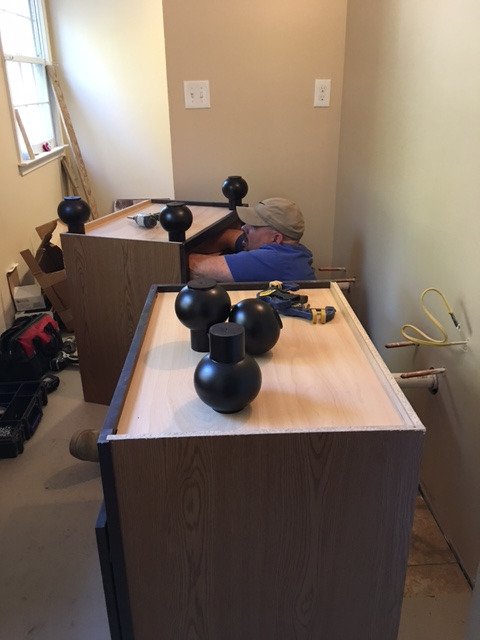 EwingCompanies's tweet photo. New vanities are being installed today! #omegacabinetry #medallioncabinetry https://t.co/p99hMrrvoh