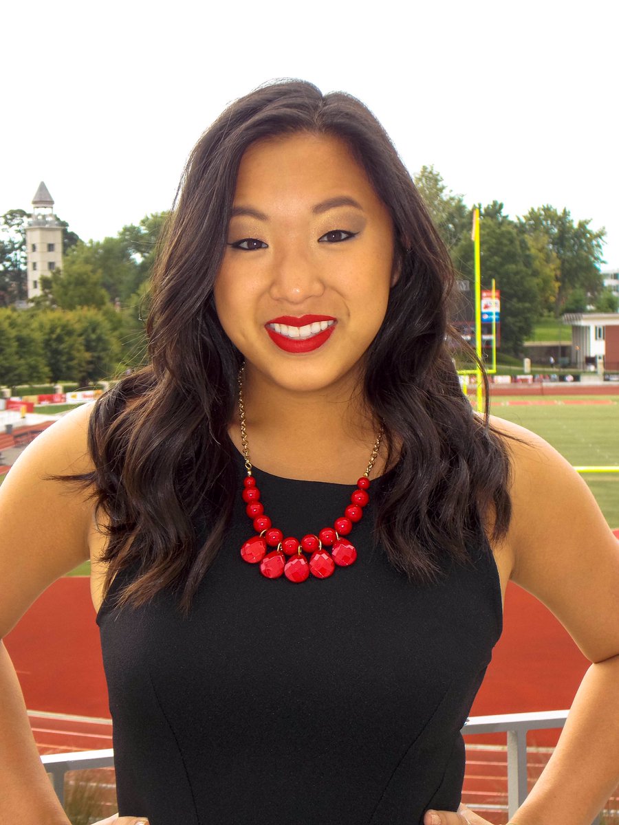 UCMHomecoming's tweet image. HOCO SPOTLIGHT! Here we have Kayla Hutfless and she is RED-Y to be representing Alpha Omicron Pi for this year's homecoming!