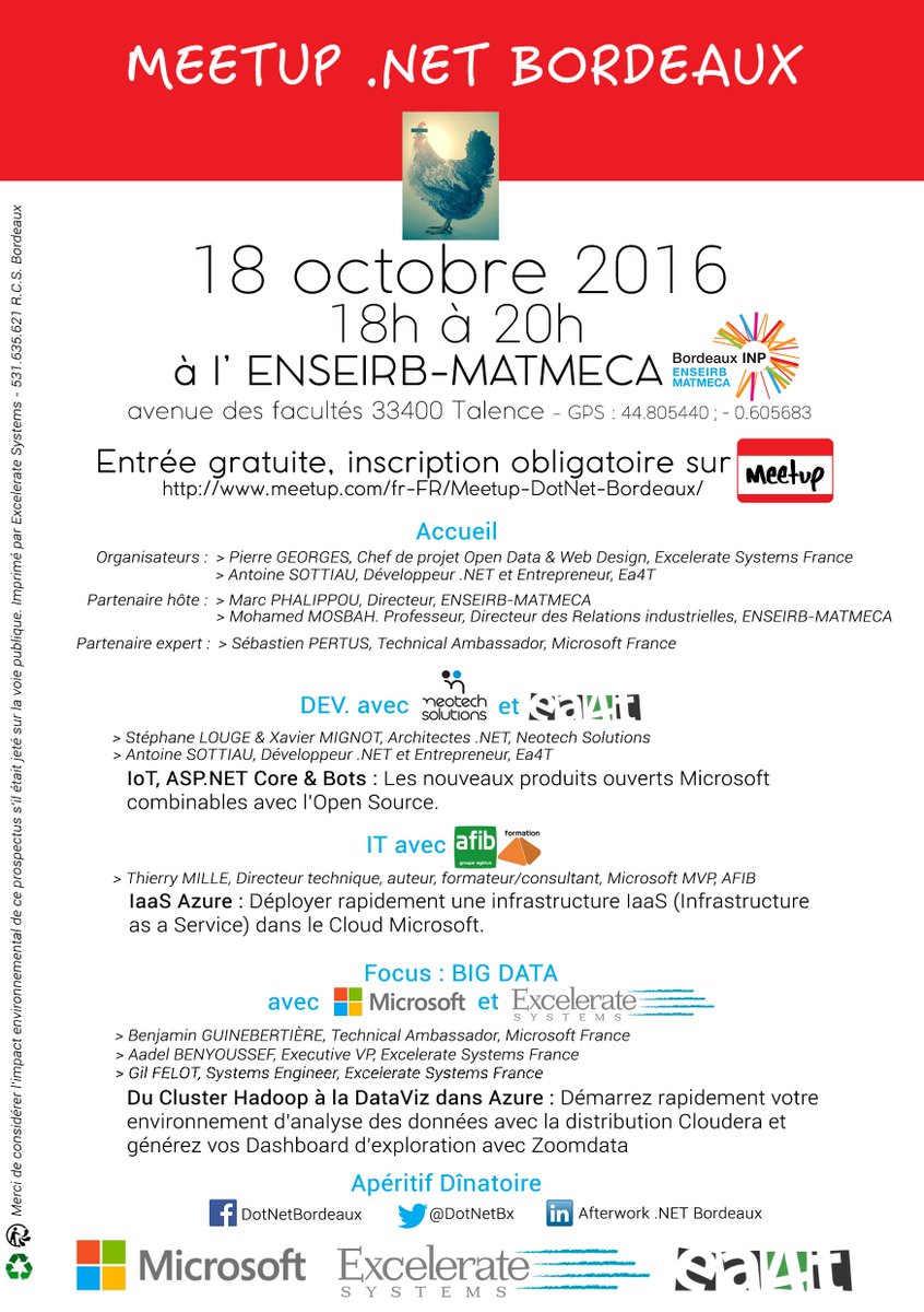 dotnetbx's tweet photo. #DotNetBx H-2, l'accueil va être au top ! 
#dotnet #IoT #BigData #Hadoop #opensource #meetup #BigDataBx #Bordeaux #opendata #data4good https://t.co/sRDVpoOcJS