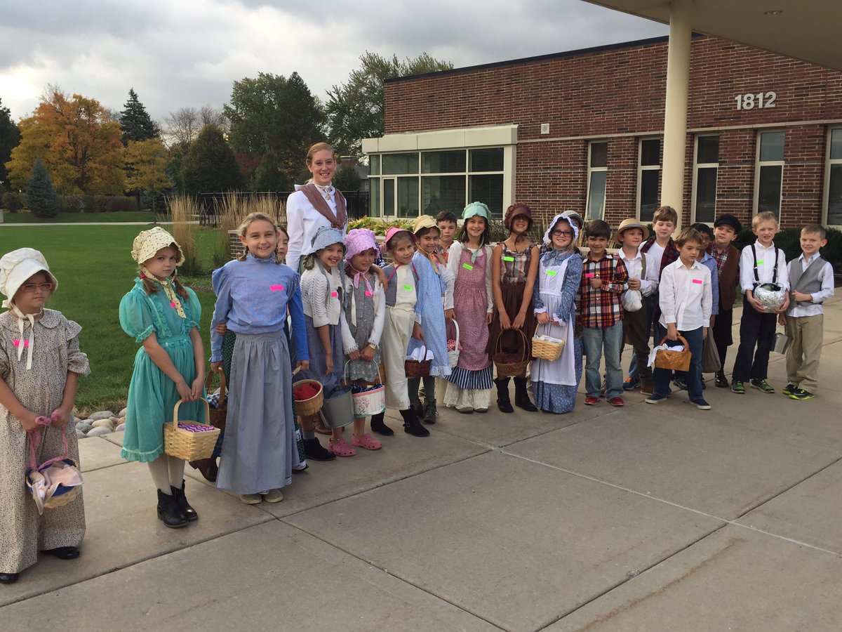 Miss Crawford's class headed for Sholes School today!