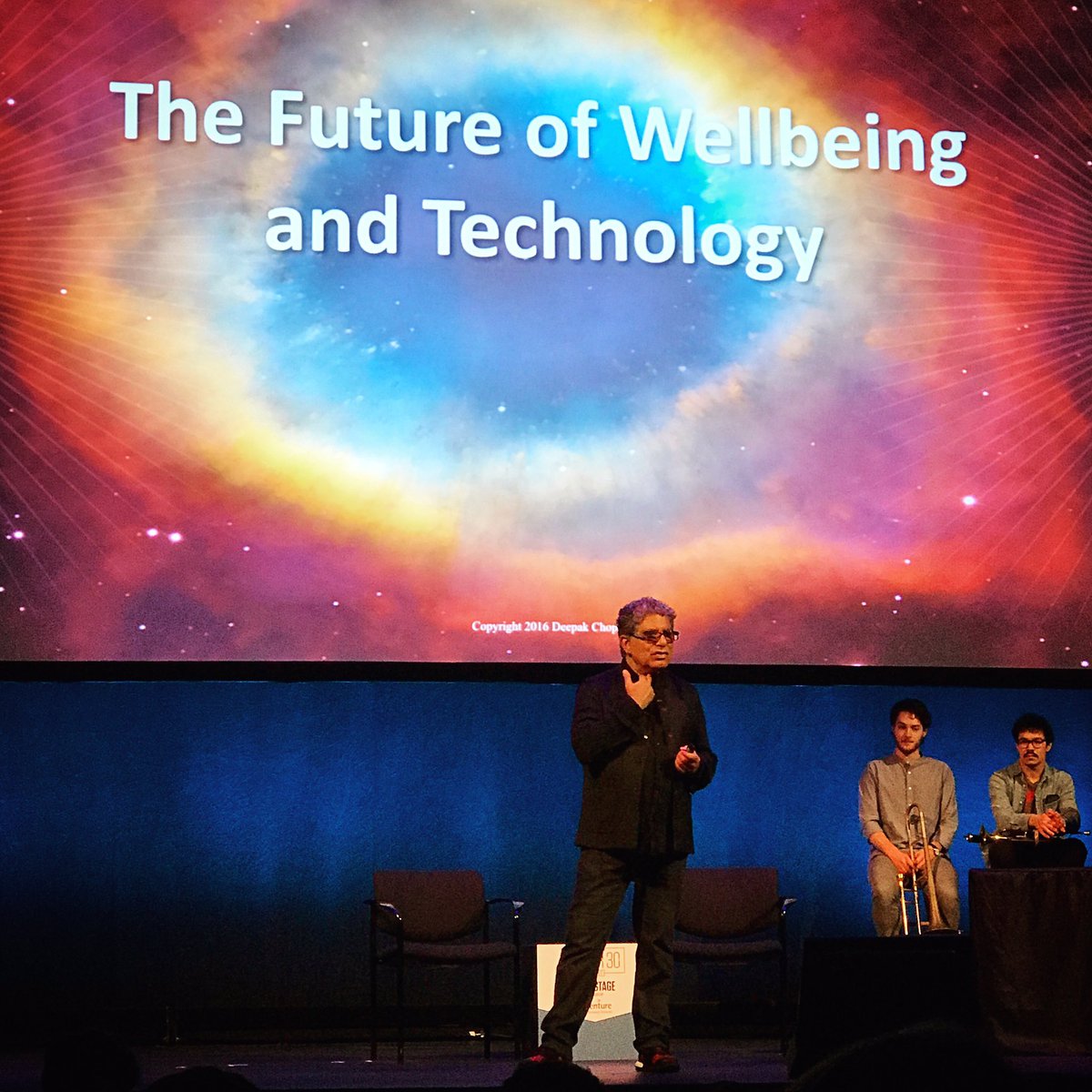 parisrouz's tweet photo. Starting the morning with @DeepakChopra at #Under30Summit @ForbesUnder30 https://t.co/i6f9AqaHBa