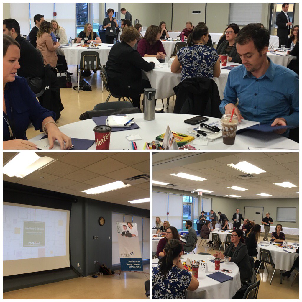 Jill_hollosi's tweet photo. Excited to kick off the day at the #CUYLM Think Tank event! @MyAssiniboine https://t.co/Iaq3XrmNT4
