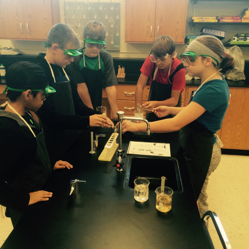 Students testing selectivity of membranes to compare to a cell!#usd303#KidsDeserveIt