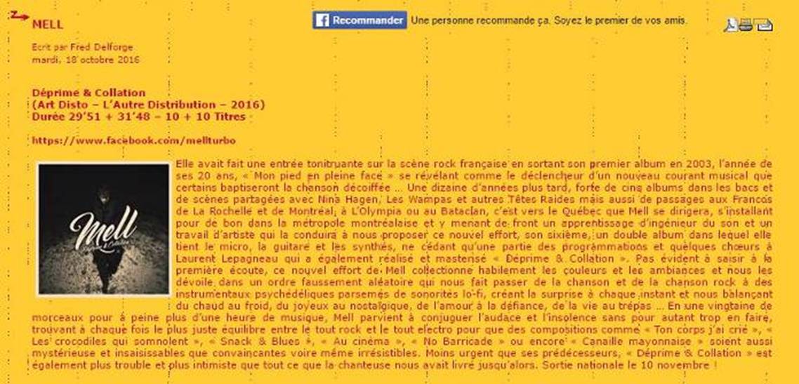 #chronique de mon nouvel album @ZICAZIC Merci!