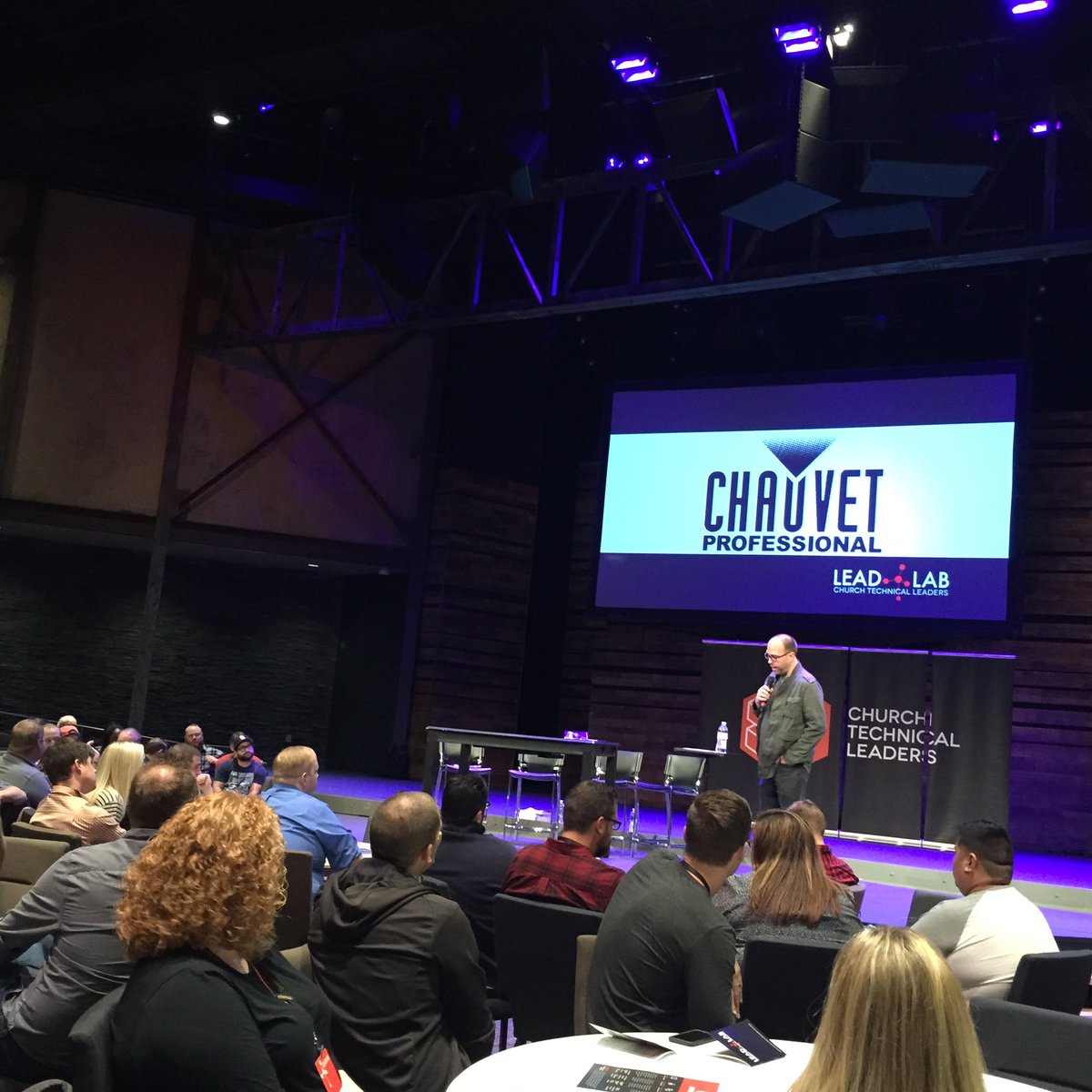 ChauvetPro's tweet image. #CHAUVET Pro at .@ChurchTechLead in #StLouis with a full house!  Thanks for inviting us!