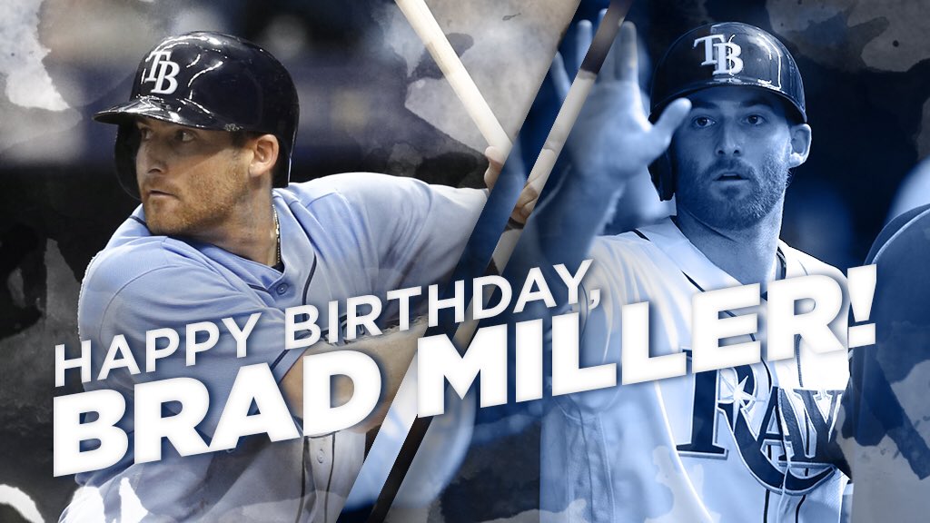 ⚾️ Brad made 26 a career year.   🎂 Here's to 27!   🎈 #RaysUp https://t.co/oGclsCIF6N