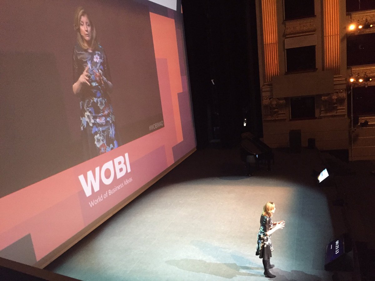g_barcia's tweet photo. "Lo que perdemos cuando estamos agotados es la creatividad" @ariannahuff La importancia del sueño. #WOBIMAD https://t.co/Ed8qENGOW8