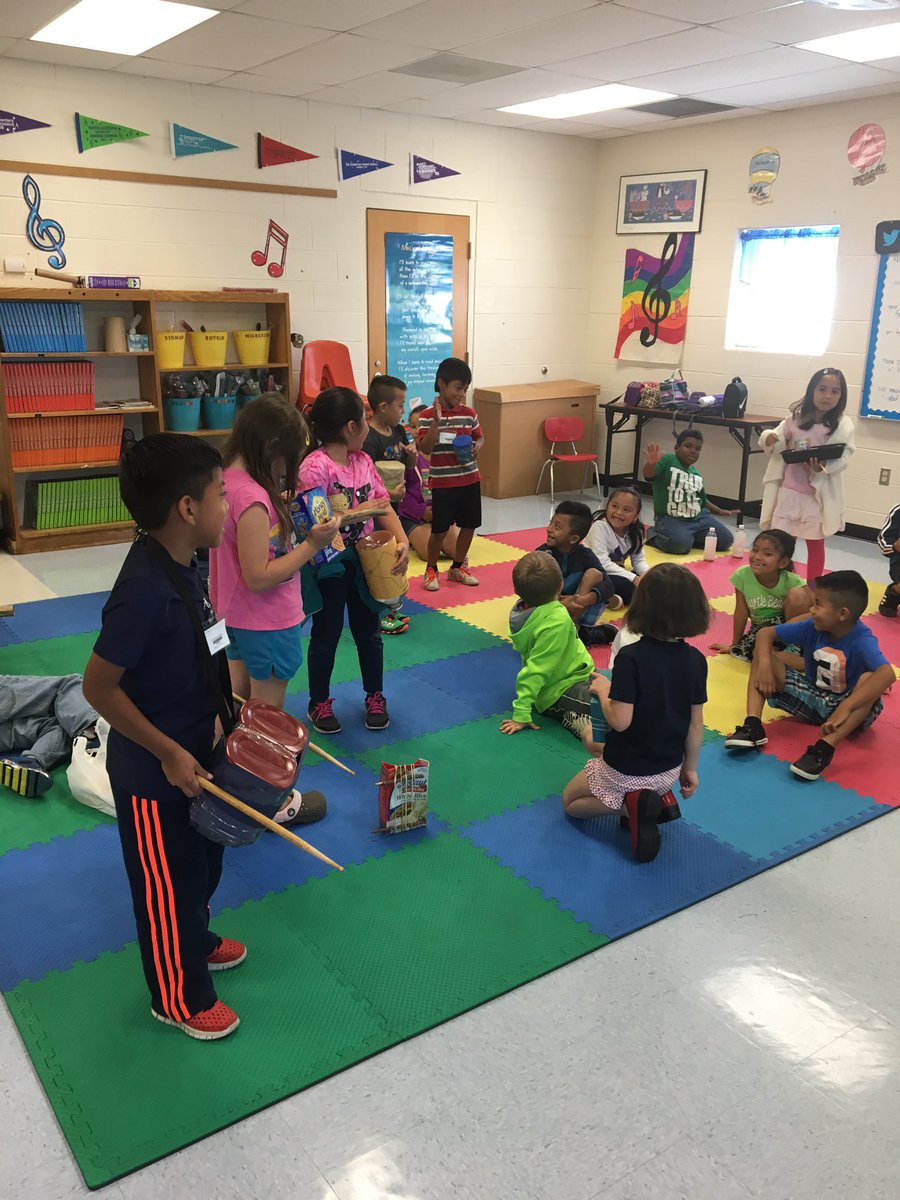 fhes_music's tweet photo. Homemade instrument band! Studying sound in science and music class! #bcpshuskies https://t.co/K2WrkIGKXo