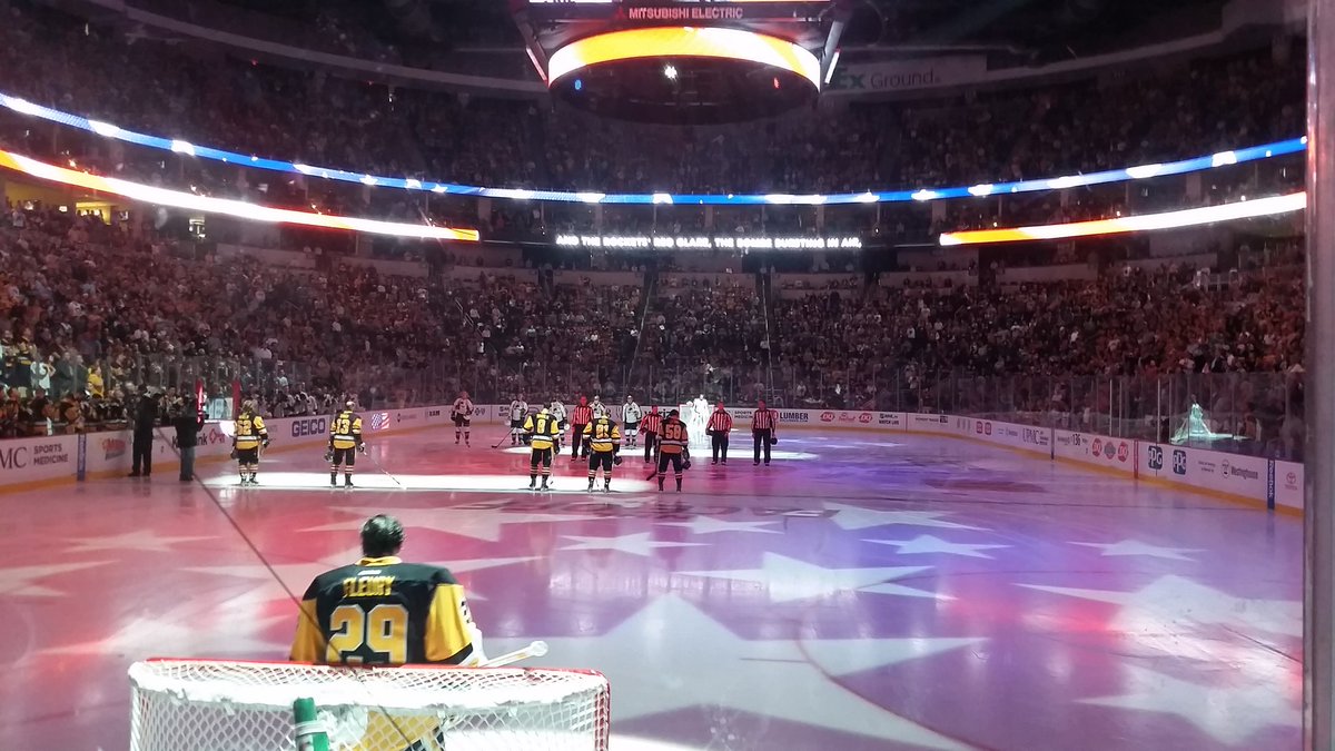 DerekEdwards23's tweet photo. Tough loss in OT.. But it was still a great night to be in the Burg! #Pittsburgh #Penguins https://t.co/540peaZXg0