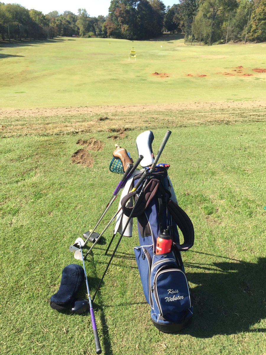 k_webb14's tweet photo. Perfect weather for a session at the range here in Charlotte! Let's get the W next week!!  @RoyalsGolf @coachp13 https://t.co/GWHEtiPnEI