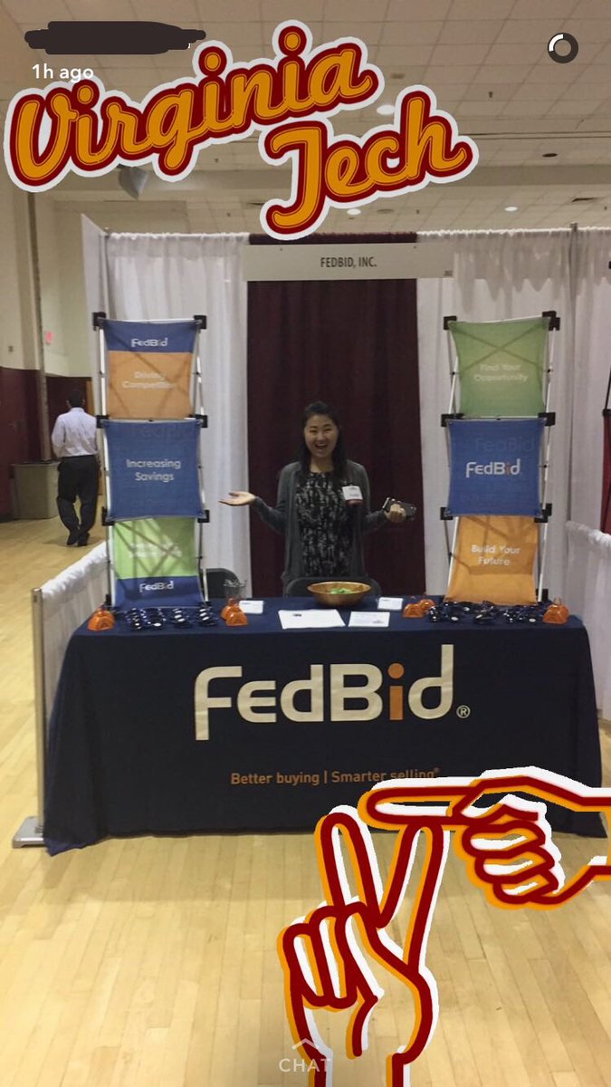 Recruits4FedBid's tweet photo. A couple of our FedBid Hokie alums are on campus today for the #ConnectionJobFair! We ❤️VT! @vtcpd https://t.co/oorcg2yX67