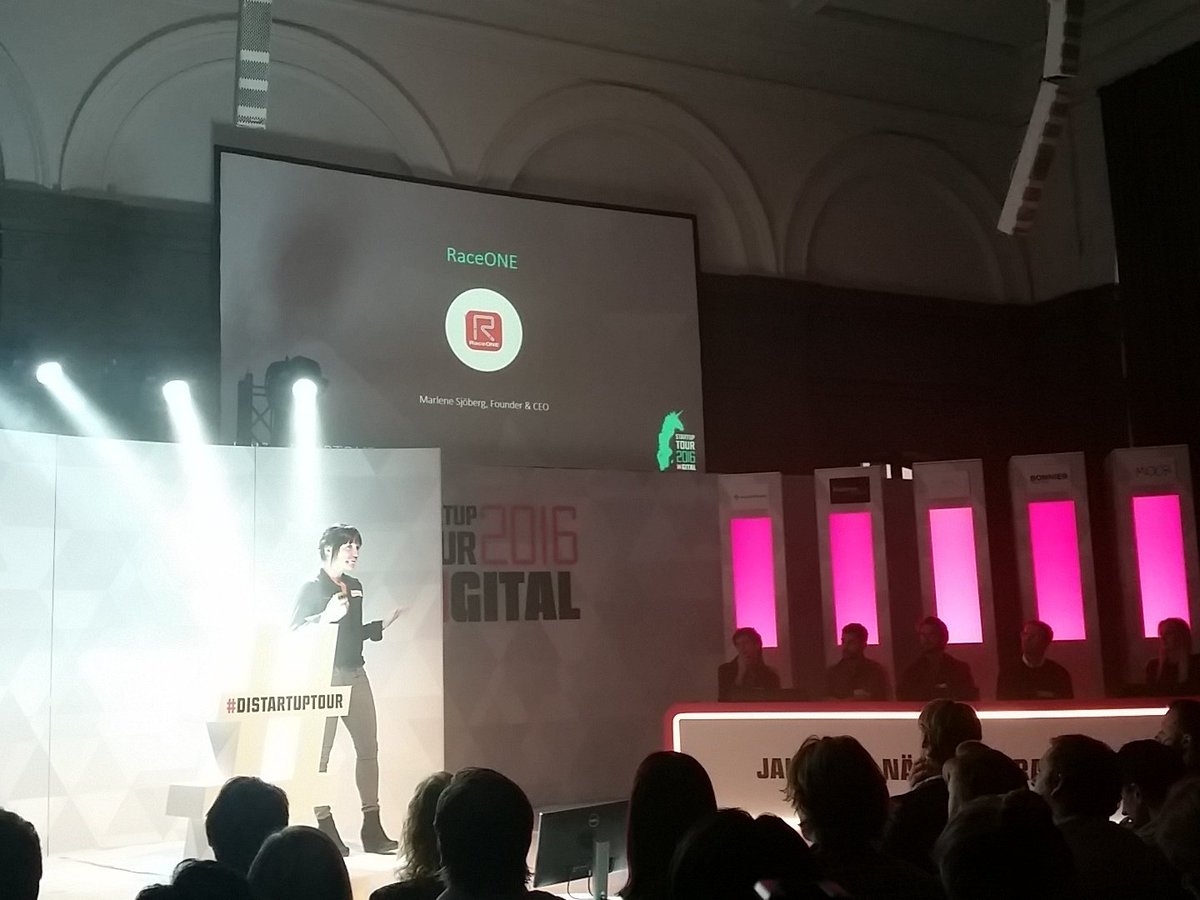 Nu på scen: Marlene Sjöberg, <a href="/RaceONEapp/">RaceONE</a> . Häng med live på digital.di.se #gbgtech #distartuptour